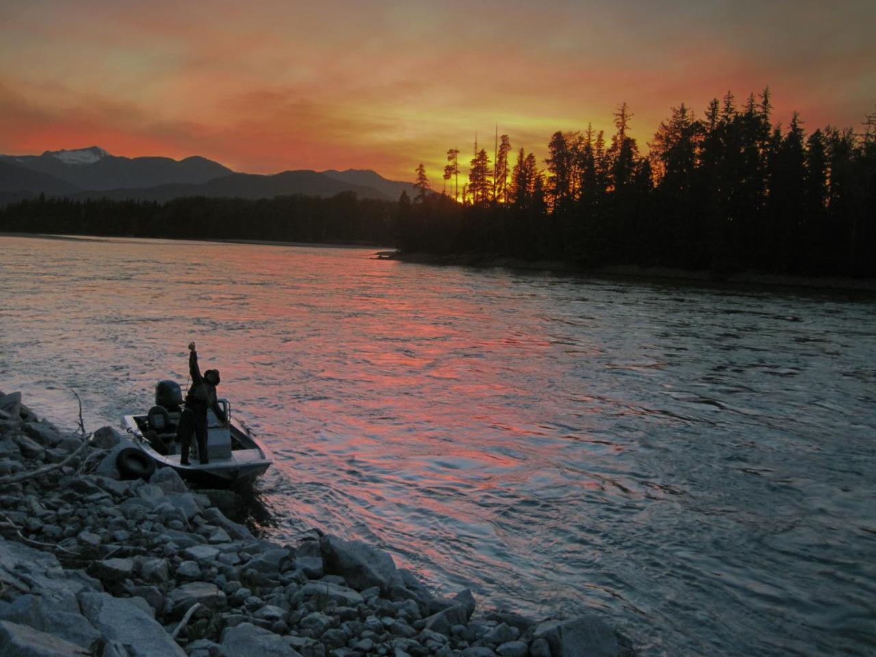 Skeena River House Bed & Breakfast Terrace Kültér fotó